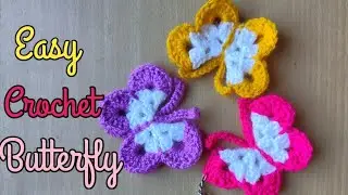 How To Crochet a Butterfly Keychain 🦋 | Handmade Gift Ideas 💡