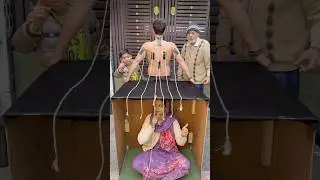 Cello Tape Pulling Challenge, It&rsquo;s Too Hard #familygames #familychallenge