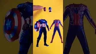 captain America 😍😅 spider man 🤩😜 wrong head challenge 🔥#shorts #short  #trending