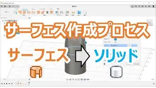 【Fusion360】サーフェスからソリッド作成プロセスの解説