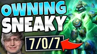 #1 XERATH WORLD DESTROYS C9 SNEAKY! LEGIT PERFECT GAME! - League of Legends