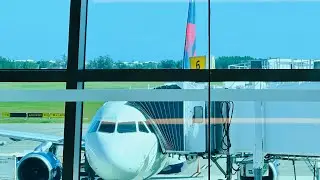 Delta Airlines Airbus A319 Takeoff from Bermuda L.F. Wade International Airport BDA