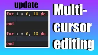 Multi Cursor Editing | Roblox Studio Update