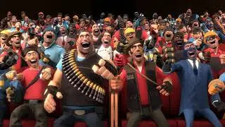 All Team Fortress 2 merc laugh clips played all at the same time (sound warning)