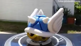3D Printed Blue Spiny Shell - Shapeways