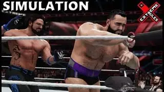 WWE 2K18 SIMULATION: AJ STYLES VS RUSEV | EXTREME RULES 2018 HIGHLIGHTS