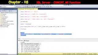 SQL Server - CONCAT_WS Function