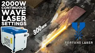 2000w Continuous Wave Laser Cleaner Settings Test on Steel Samples