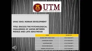 Title: Discuss the psychological challenges of aging between middle and late adulthood