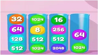 Jelly drops 2048 Merge Game - Gameplay Walkthrough