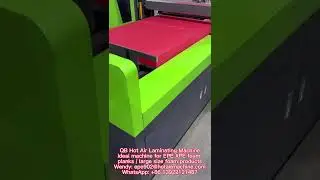 PE Foam Laminator | How to laminate EPE / XPE foam planks and large size foam products? [QB China]