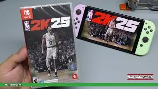 Распаковка и игровой процесс NBA 2K25 на Nintendo Switch