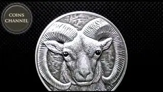 500 Togrog Silver Coin Mongolia 2013 - Argali - Ovis ammon
