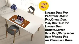 Leather Desk Pad || Mouse Pad, Office Desk Mat|| Laptop|| Waterproof Desk Writing Pad for Office