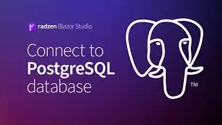 Connect a Blazor app to a PostgreSQL database + CRUD