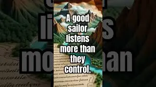 A good sailor listens more than they control.#ocean #yachtlife #adventure