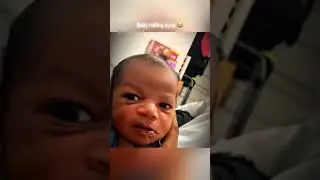 baby rolling eye 😈😈