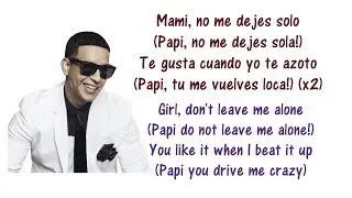 Daddy Yankee - No Me Dejes Solo Lyrics English & Spanish ft  Wisin y Yandel - Translation & Meaning