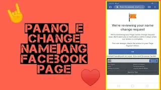 How to change facebook page name 2020