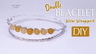 Handmade Double Wire Wrap Bracelet| DIY Bracelet| DIY Jewelry| How to make