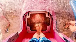 Extreme Paradise Plunge FlatlineLoop Water Slide | Aquatopia