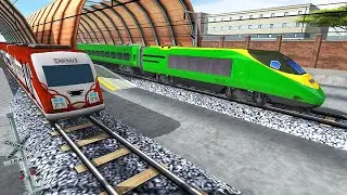 Euro Train Driving - Level 23 Fail Because Got A Little Derailment Bug Make Stuck