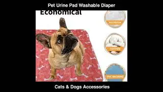 Pet Urine Pad Washable Dog Cat Diaper Mat 3 Layer Absorbent Dog Diaper Pad | Cats & Dogs Accessories