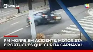 Turista portugu&ecirc;s embriagado mata policial militar em acidente em SP | | #SBTNot&iacute;cias