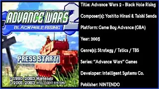 Advance Wars 2: Black Hole Rising (GBA) [Soundtrack in QUAD HD & 320 KBPS]