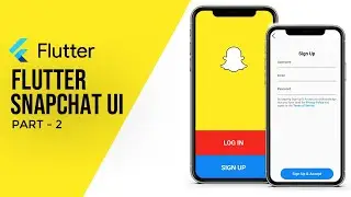 Flutter Snapchat UI SpeedCode | Login & SignUp Page | Flutter Tutorial for Beginners (Part 2)