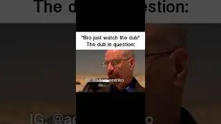 Had to hit a classic Walt moment #anime #voiceover #breakingbad