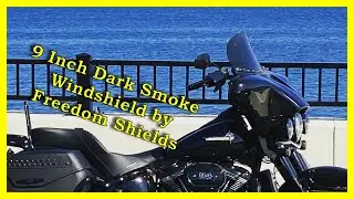 9 inch Dark Smoke Windshield by Freedom Shields