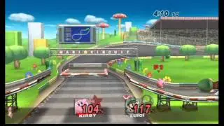 Super Smash Bros Brawl (Wii) Classic as Kirby