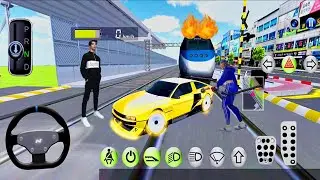 New racing car vs bullet train crazy funny driving -3d driving class! Android gameplay