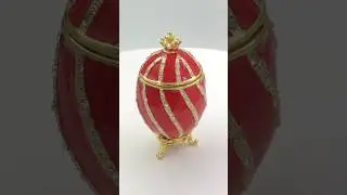 Crown Enamel Egg Jewelry Box#jewelry box #home  #homedecor #decor#gift #creative #customized