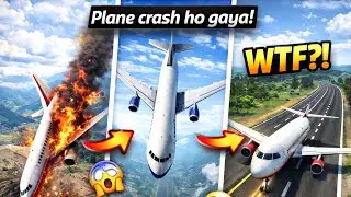Plane Crash Ho Gaya 😱 | Realistic Flight Simulator Gameplay in Urdu | YAR JP