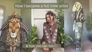 How I grew my small business &rarr; to become a full time artist | my story 🌿