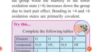 OXIDATION STATE OF GROUP 16, 17 & 18|GROUP 16,17 & 18|MAHARASHTRA STATES BOARD|12 CHEMISTRY|P. 5