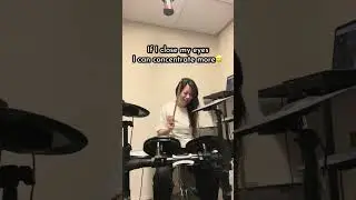 🥁 First Drum lesson #learning #drums #dreamconetrue