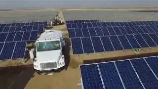 Solar Park - Large Solar Farm Cleaning