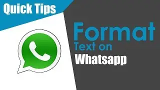 Formatting your Whatsapp Messages | Whatsapp Typing Quick Tips | Quick Tips from NadChallenge