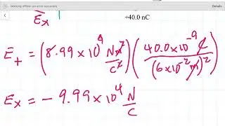 Components of electric field