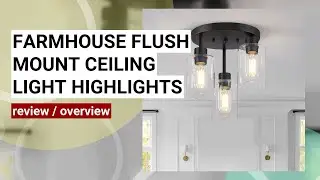Farmhouse Flush Mount Ceiling Light Review: Stylish & Easy Installation!