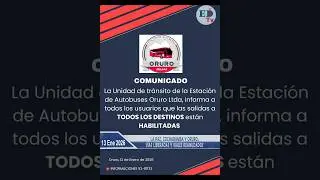 La Paz, Cochabamba y Oruro: v&iacute;as liberadas y viajes reanudados