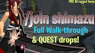 AQW /join shimazu (FULL Walk-through!) + Farming Quest (AC-tagged Items!)
