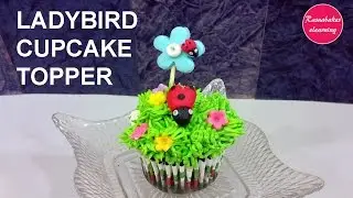 how to make Ladybird cupcake topper:Cake maker:bakery cupcakes