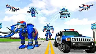 Police Elephant Robot Game: Police Transport Games - police transport games - Android game