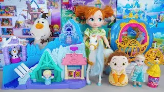 Disney Princess Toys Collection Unboxing | Disney Princess Anna Dream Castle Playset 🐚💜 | ASMR Toys