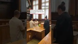 They're the first couple to get married at Old City Hall in decades