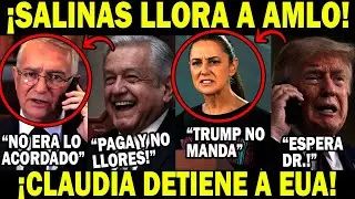 Ricardo Salinas Llora a AMLO Claudia Frena a Trump